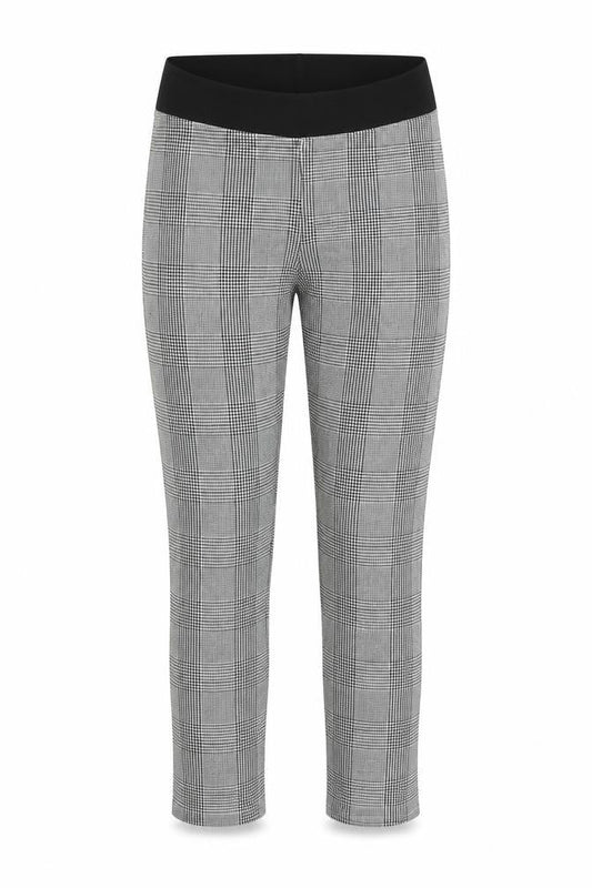 H&M Girls Grey Plaid  Capri Trousers Size 10-11 Years