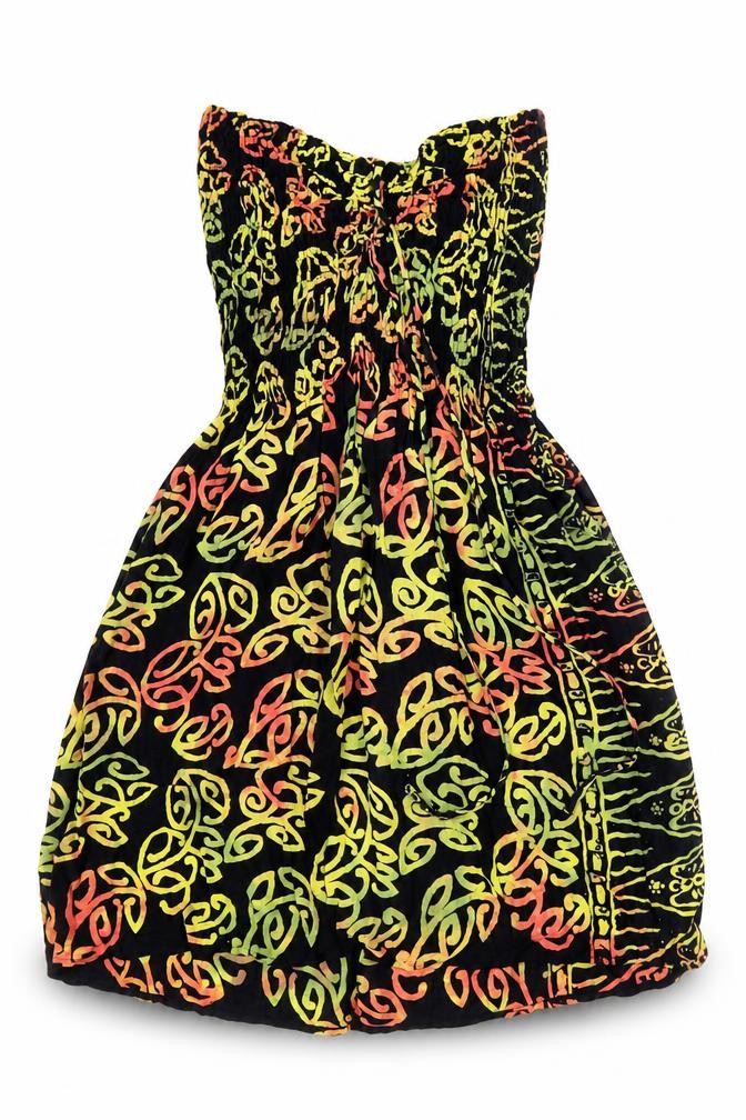 Bam Bu Womens Black Floral Rayon A-Line  Size S