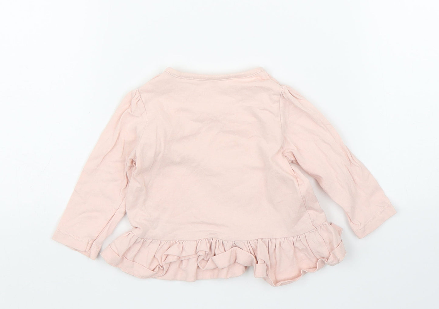 Nutmeg Girls Pink   Basic T-Shirt Size 6-9 Months