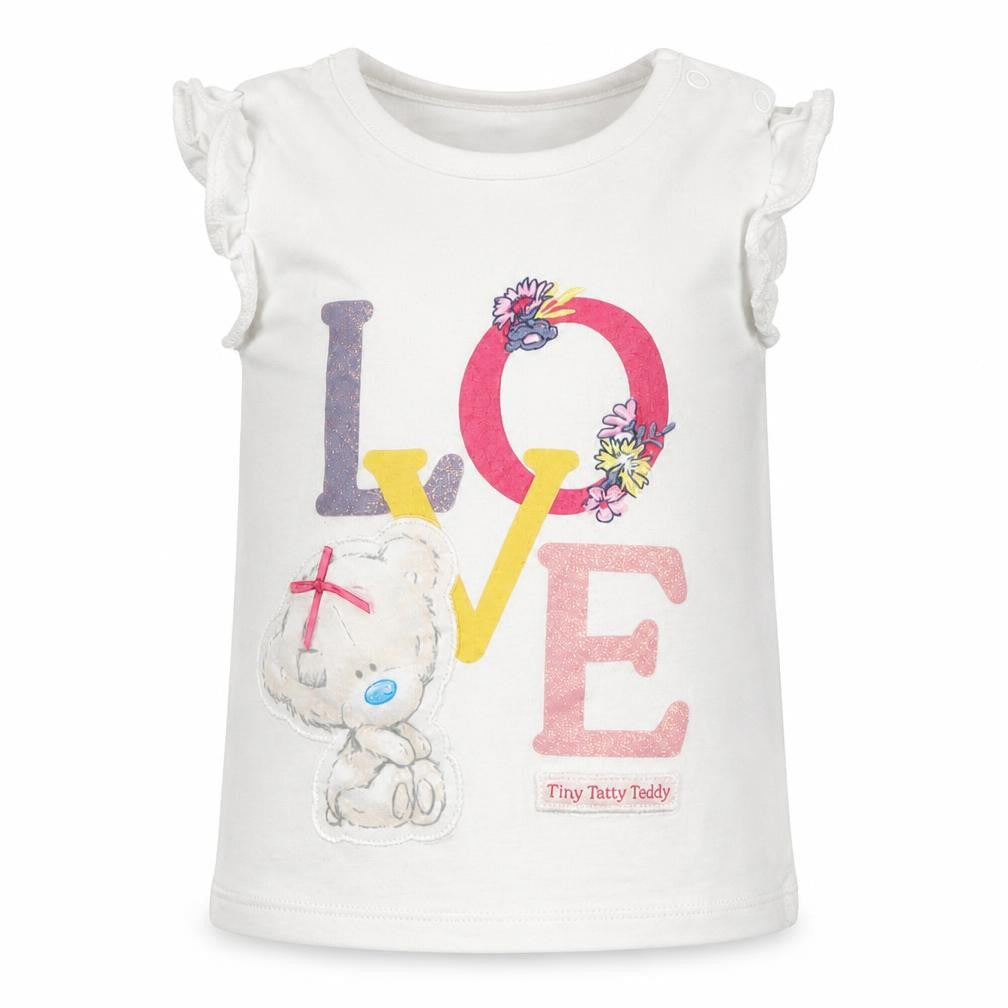 Me To You Girls White   Basic T-Shirt Size 9-12 Months