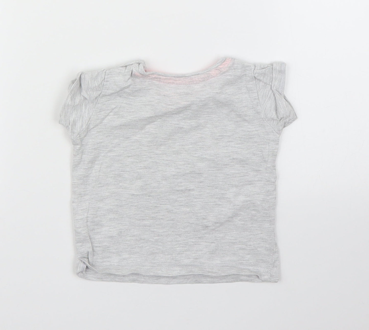 Primark Girls Grey   Basic T-Shirt Size 6-9 Months