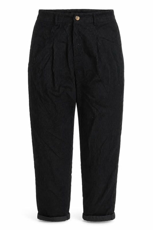 SheIn Womens Black  Corduroy Mom Jeans Size M L24 in