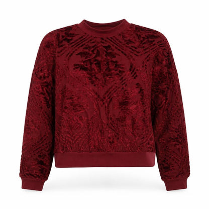 Topshop Womens Purple Floral  Pullover Jumper Size 12