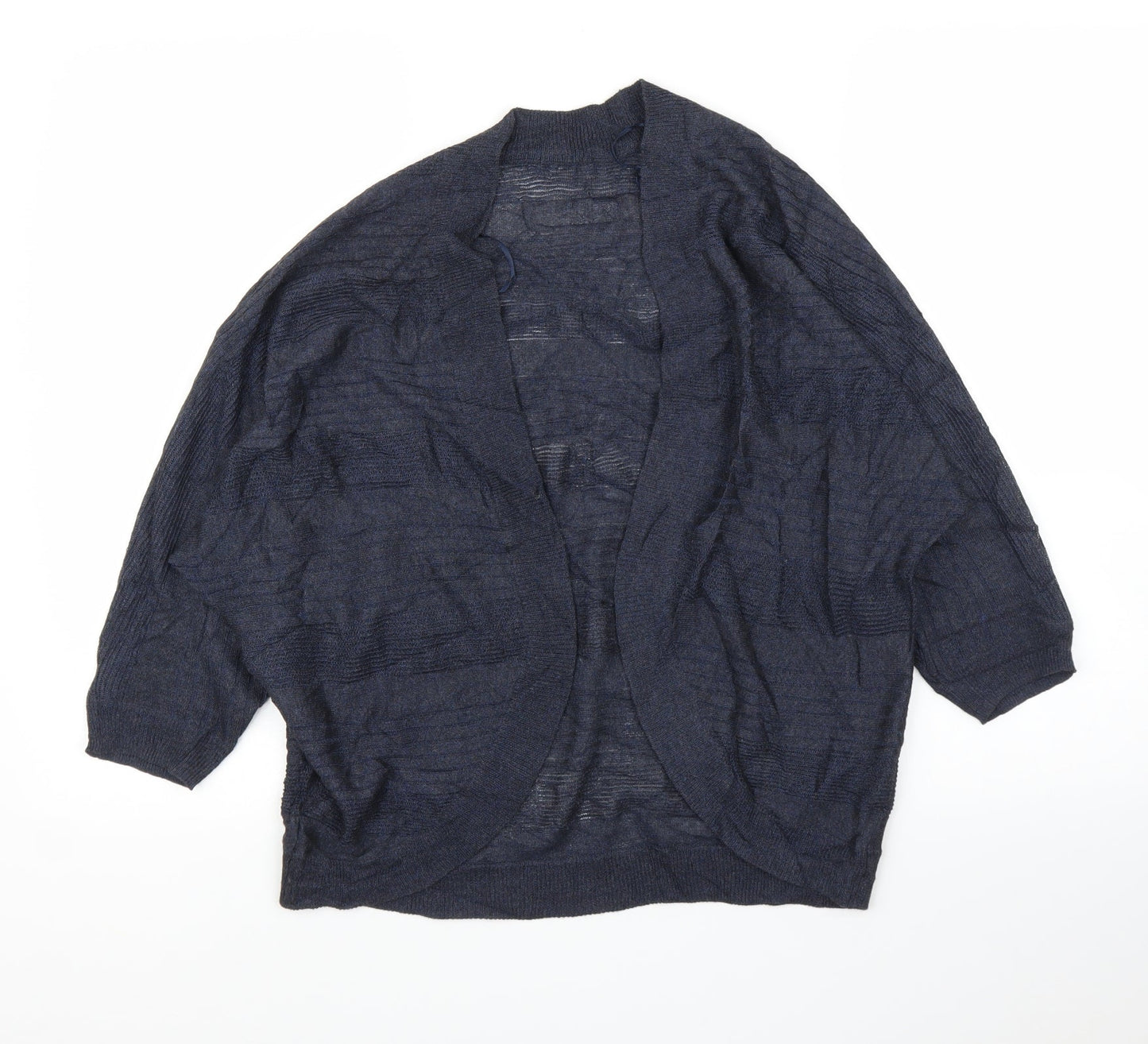 M&Co Womens Blue   Cardigan Jumper Size 14