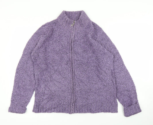 EWM Womens Purple   Full Zip Jumper Size 14