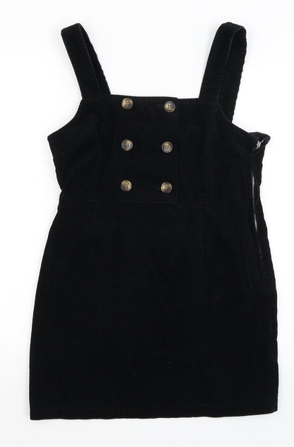 Additional front view of Miss Selfridge women’s black basic tank, size UK 10