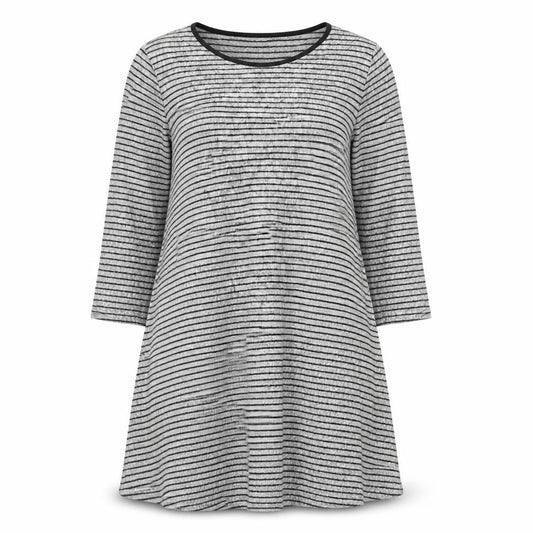 Atmosphere Womens Grey Striped  T-Shirt Dress  Size 8