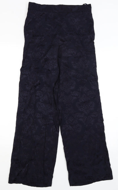 River Island Womens Blue Paisley  Trousers  Size 12 L30 in