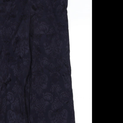 River Island Womens Blue Paisley  Trousers  Size 12 L30 in