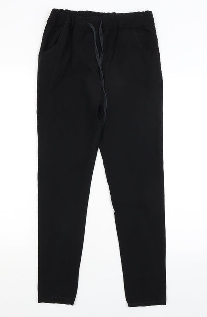 Preworn Womens Black   Trousers  Size 10 L26 in