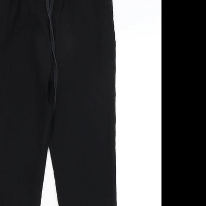Preworn Womens Black   Trousers  Size 10 L26 in