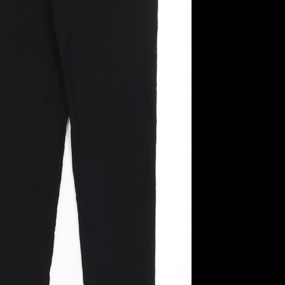 Preworn Womens Black   Trousers  Size 10 L26 in