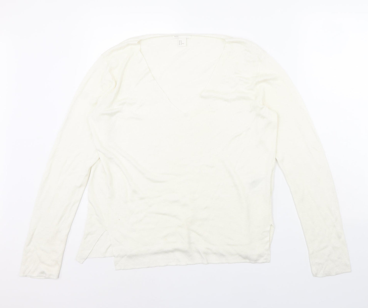 H&M Womens Ivory   Pullover Jumper Size M