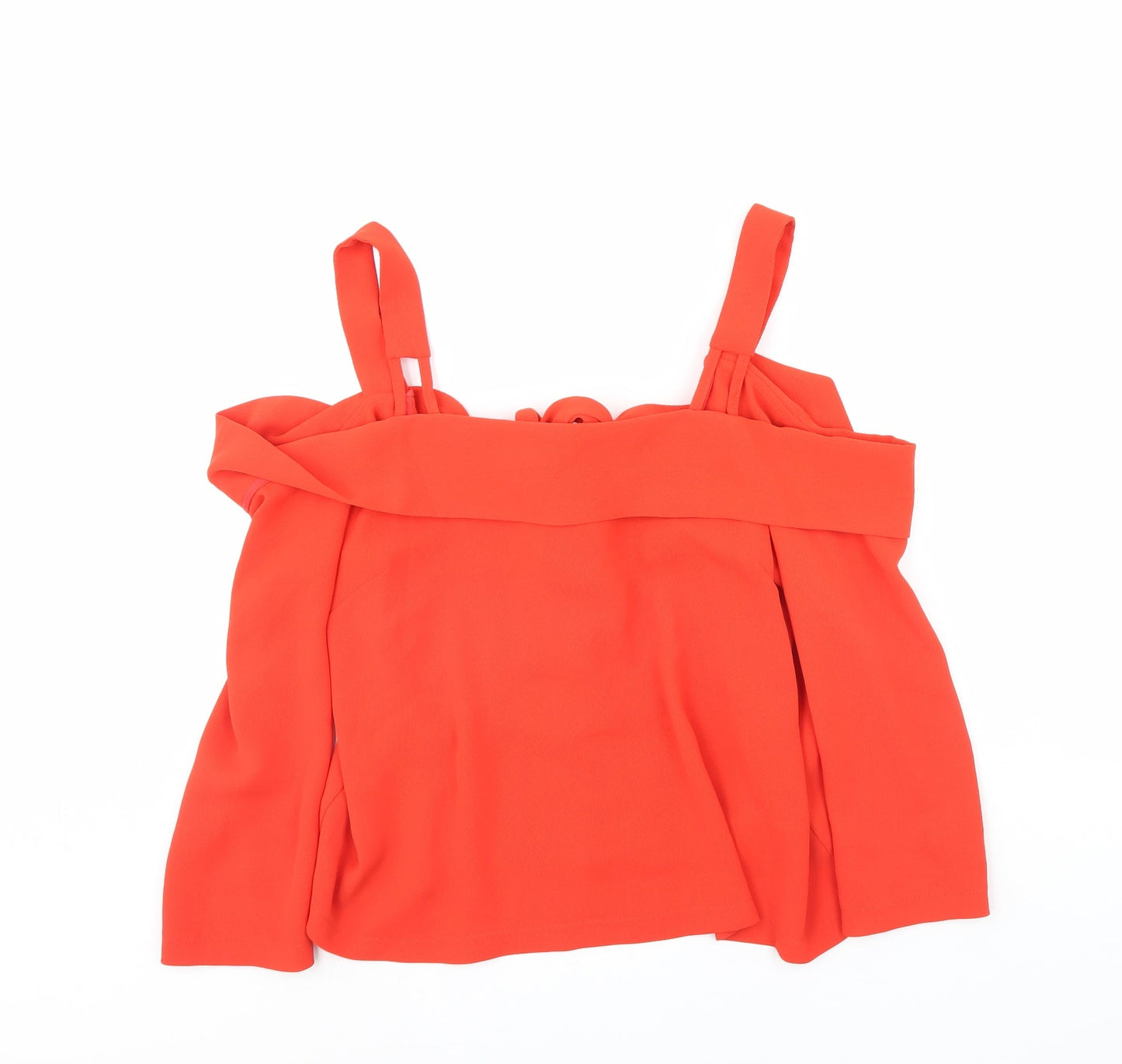 Topshop Womens Orange   Basic Blouse Size 12