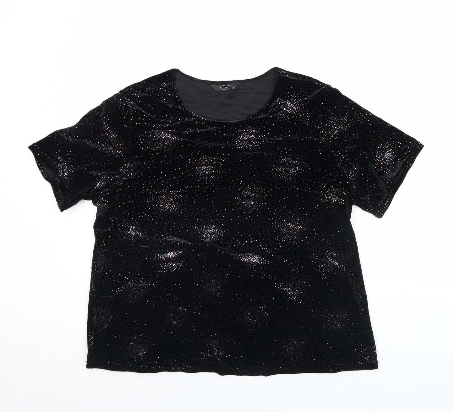 BM Womens Black   Basic T-Shirt Size L