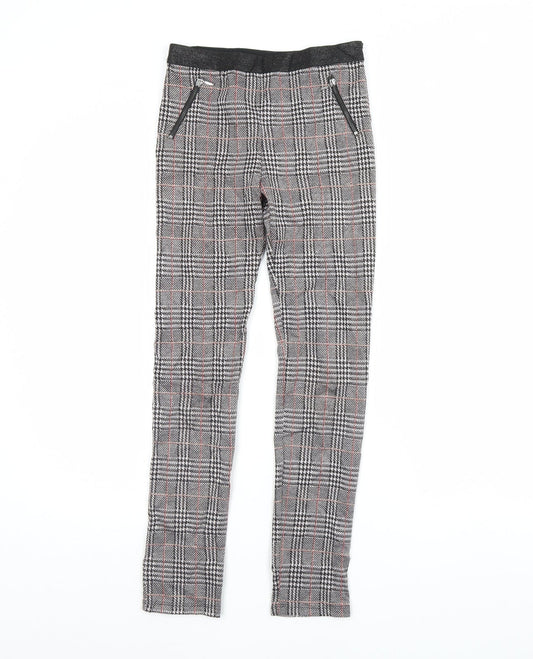 Nutmeg Girls Black Plaid  Bloomer Trousers Size 11 Years