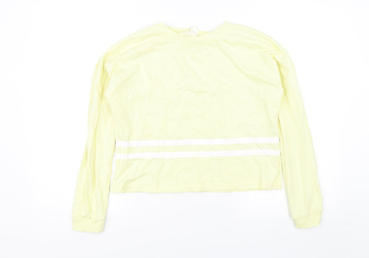 H&M Girls Yellow   Pullover Jumper Size 15 Years
