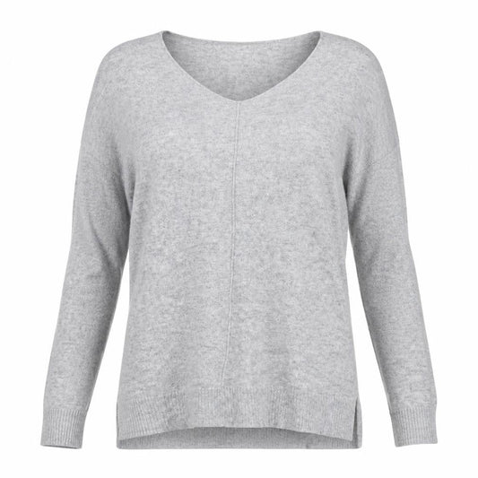 Front view of Atmosphere women’s grey jumper, size S