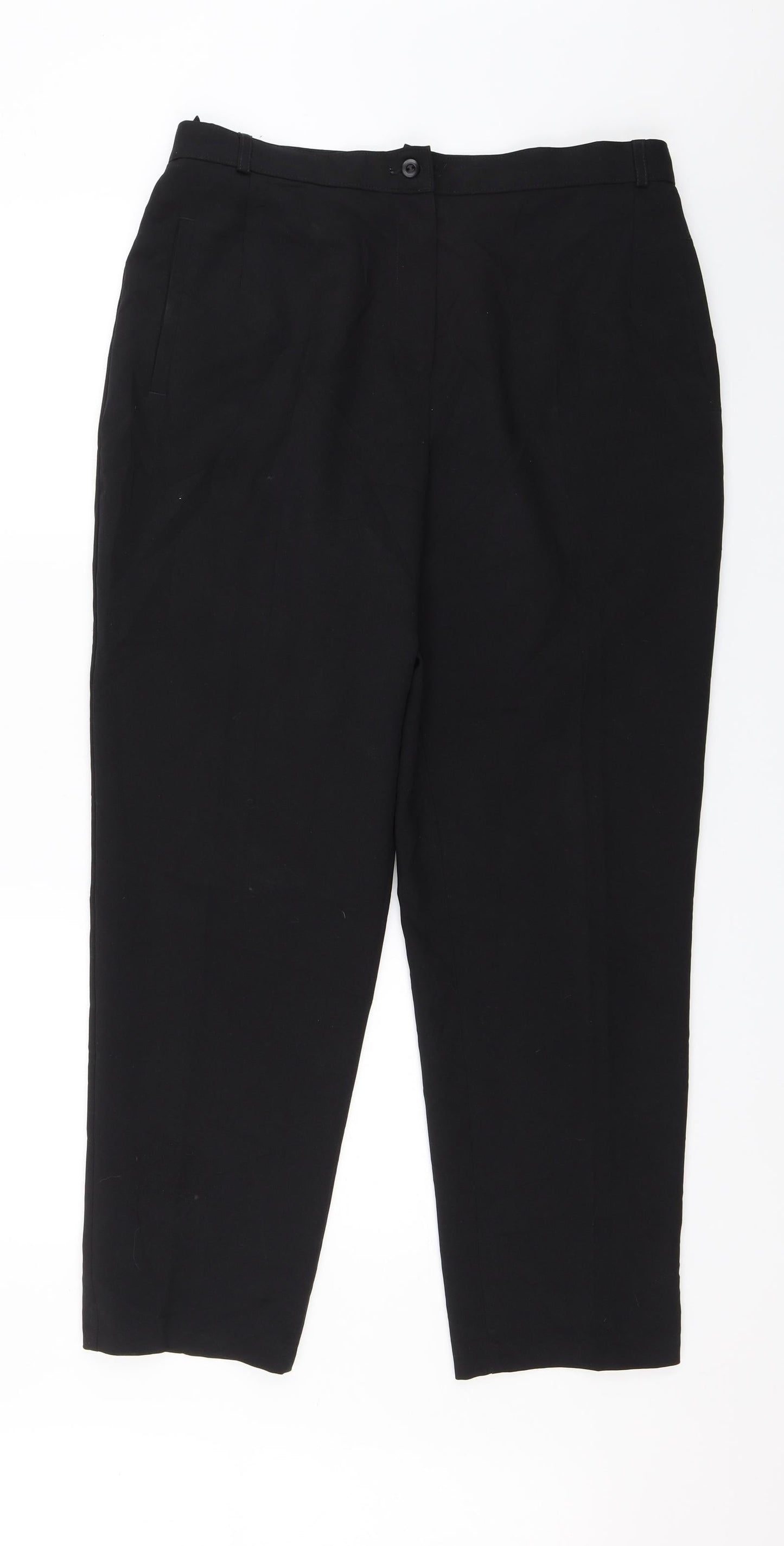 Marks and Spencer Womens Black   Dress Pants Trousers Size 16 L27 in
