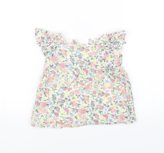 Primark Baby White Floral  Shift  Size 12-18 Months