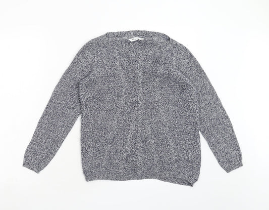 BHS Womens Blue  Knit Pullover Jumper Size 10