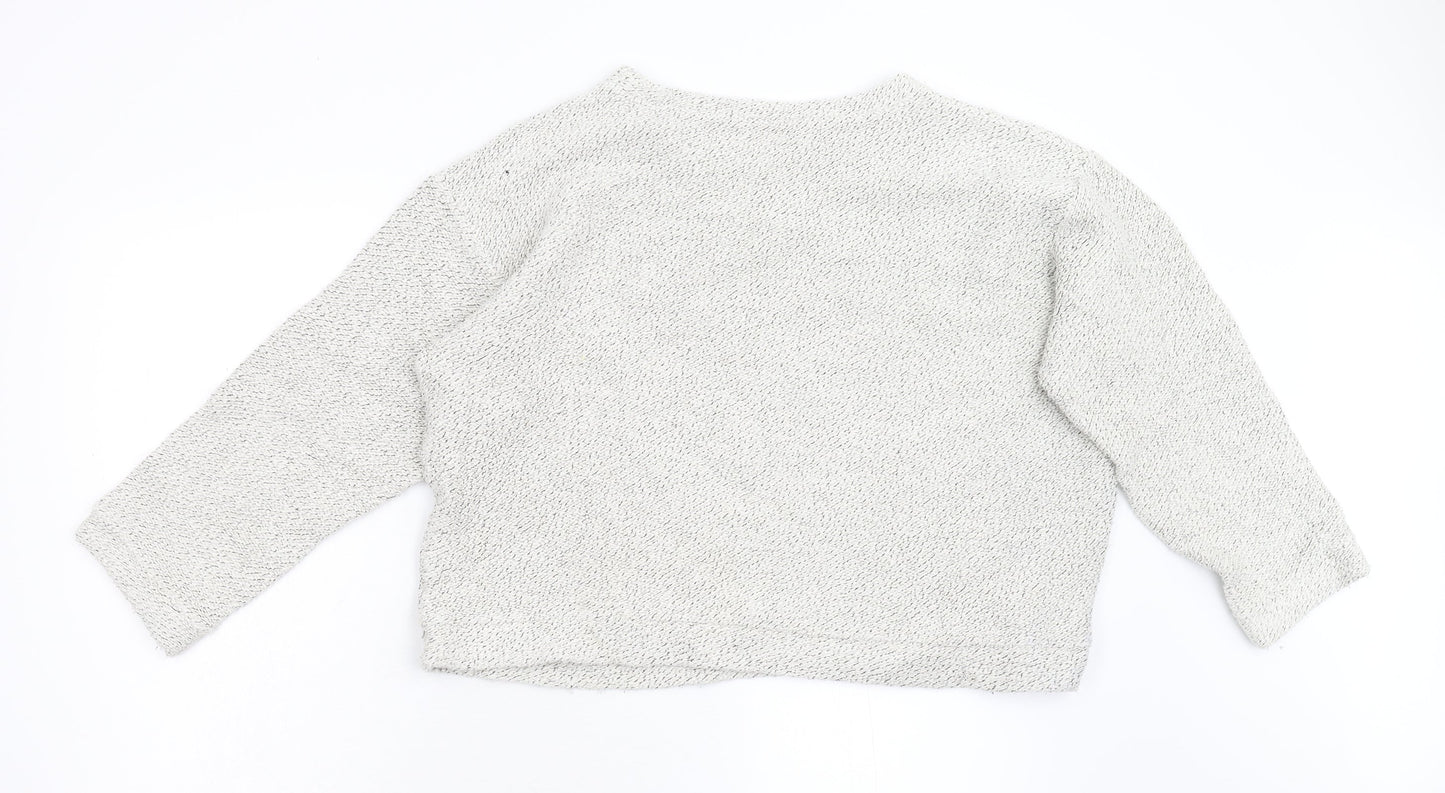 Preworn Womens Grey  Knit Pullover Jumper Size 12