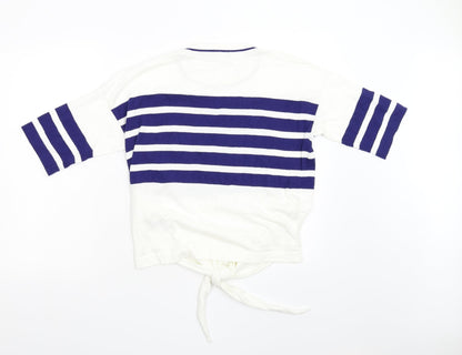 Marks & Spencer Womens Multicoloured Striped Knit Pullover Jumper Size S