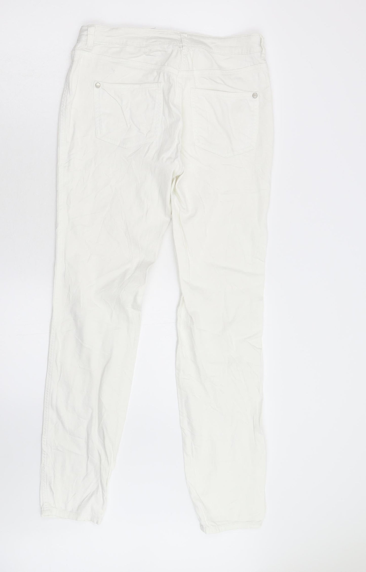 NEXT Womens White   Straight Jeans Size 10 L30 in