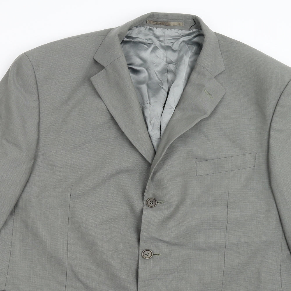 M&S Mens Grey   Jacket Suit Jacket Size 44