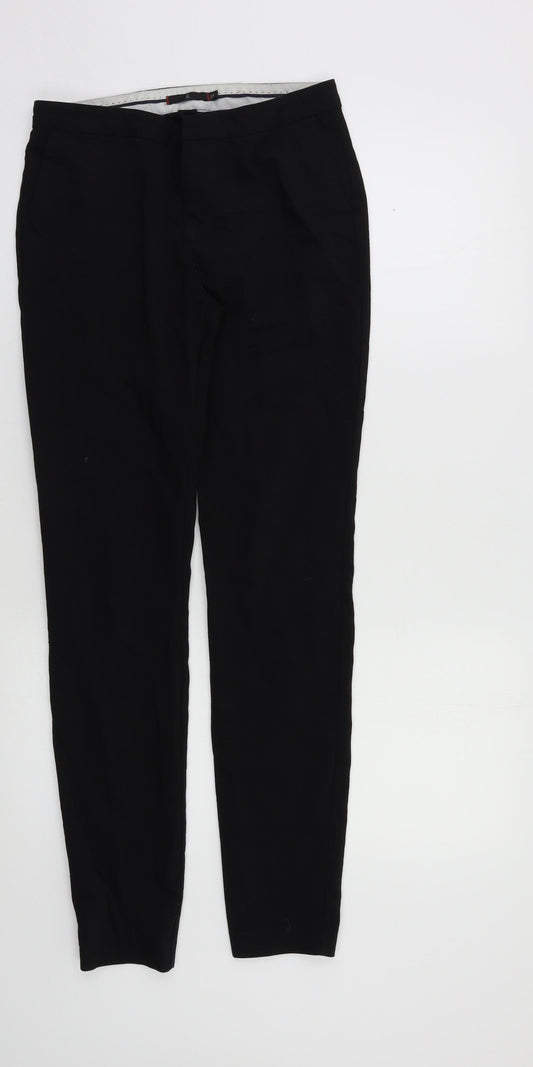 Ahlens Womens Black   Dress Pants Trousers Size S L28 in