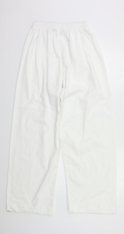 Preworn Womens White   Sweatpants Trousers Size M L29 in