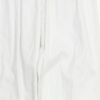 Preworn Womens White   Sweatpants Trousers Size M L29 in