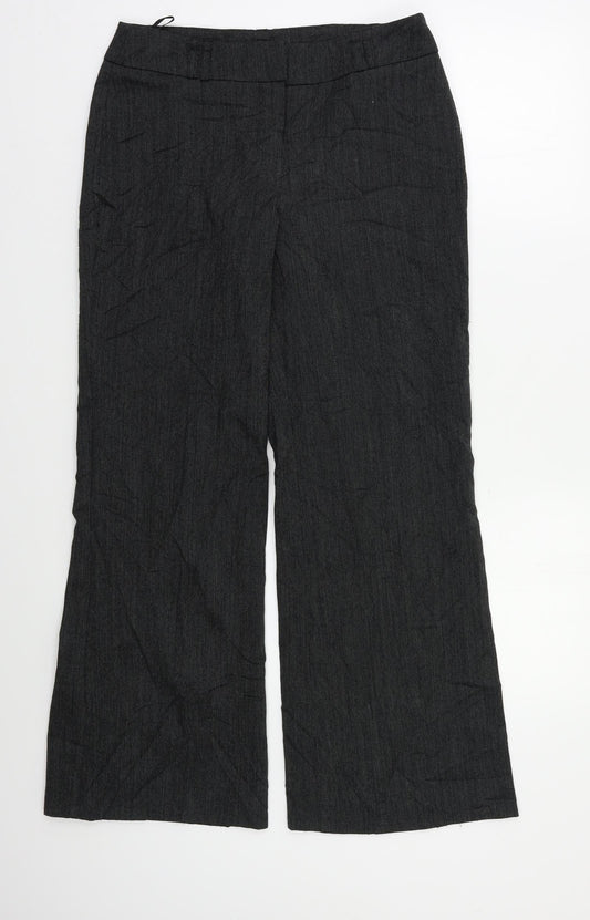 Wallis Womens Grey   Dress Pants Trousers Size 10 L27 in