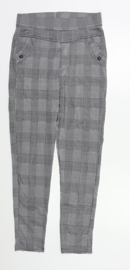 Preworn Womens Grey Check  Trousers  Size S L27 in