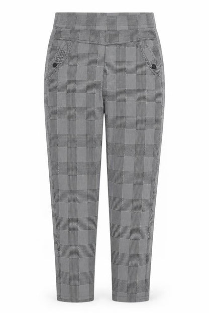 Preworn Womens Grey Check  Trousers  Size S L27 in