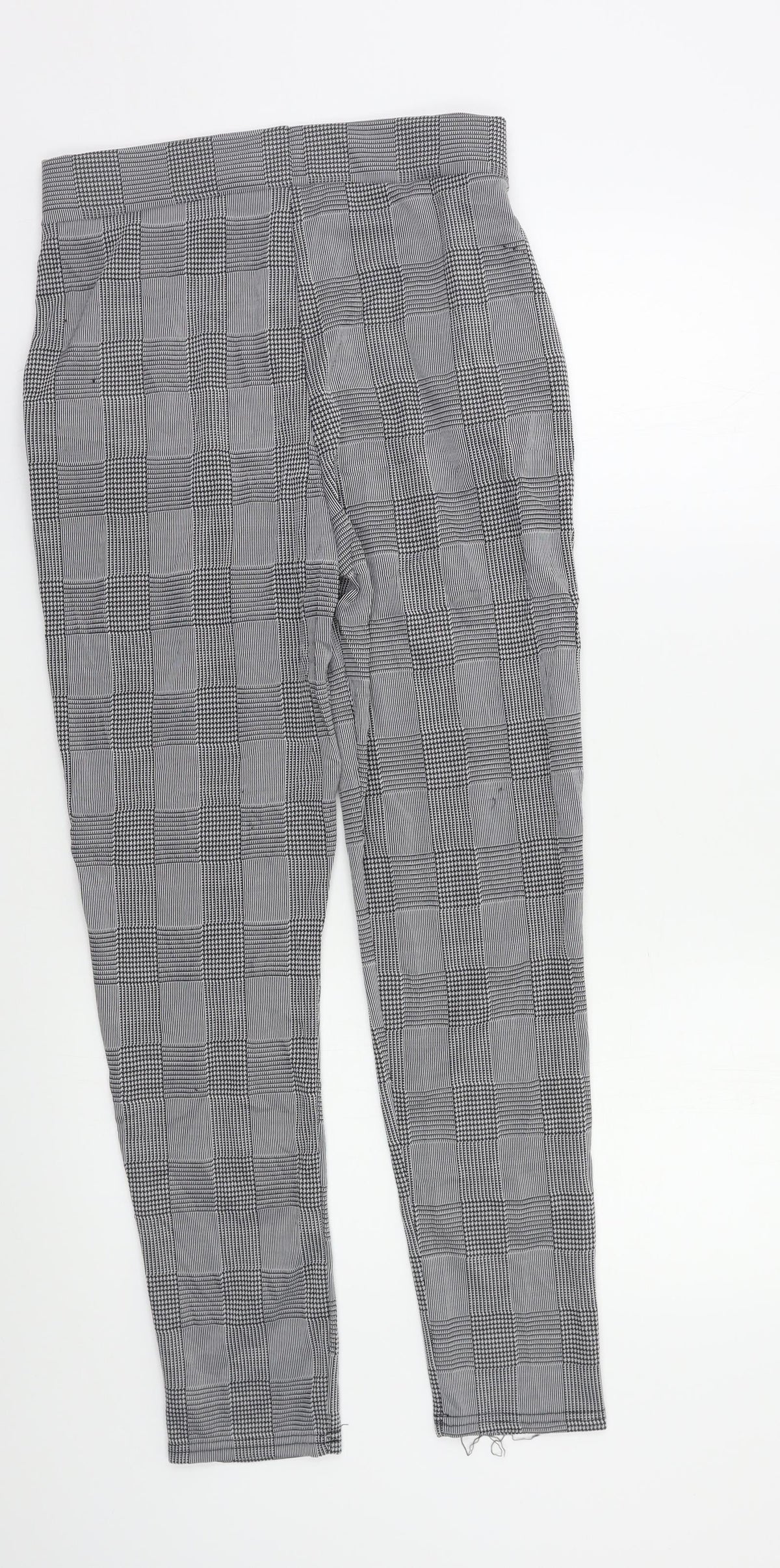 Preworn Womens Grey Check  Trousers  Size S L27 in