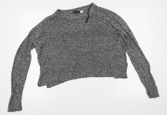 H&M Womens Grey   Pullover Jumper Size M