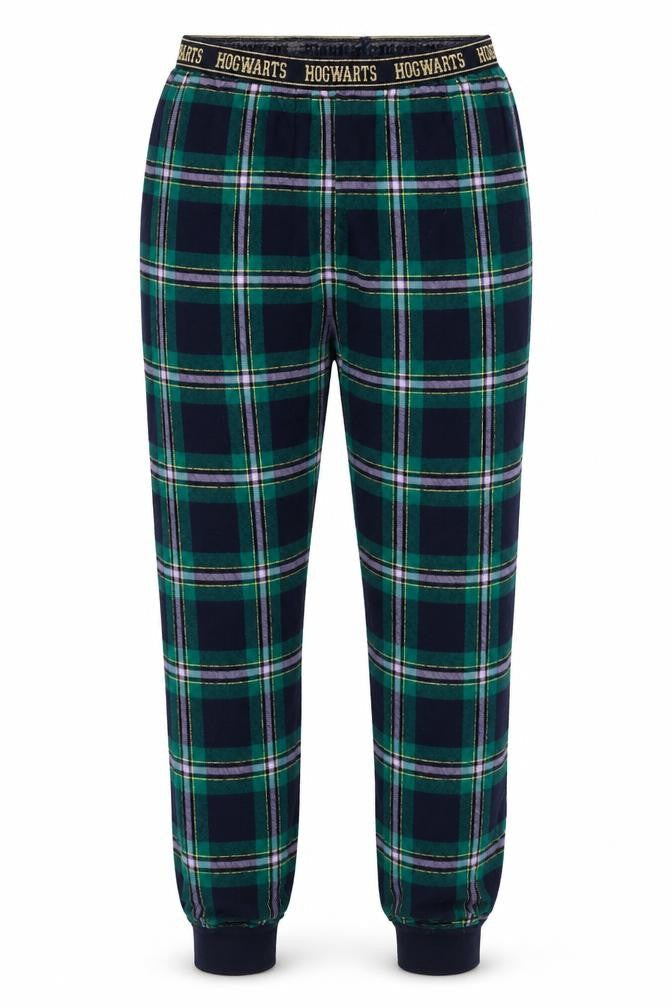 Marks & Spencer Girls Green Plaid   Lounge Pants Size 10-11 Years  - hogwarts