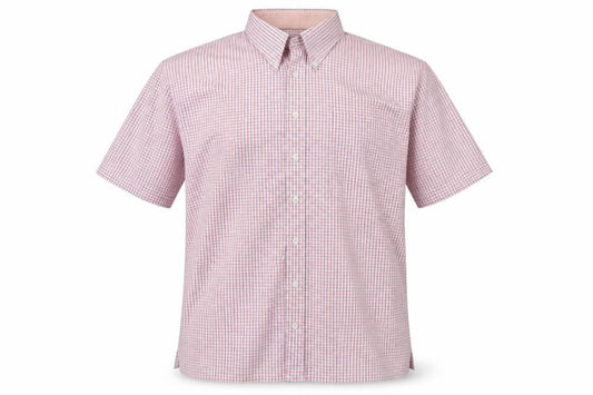 Bosideng Mens Pink Check   Button-Up Size XL