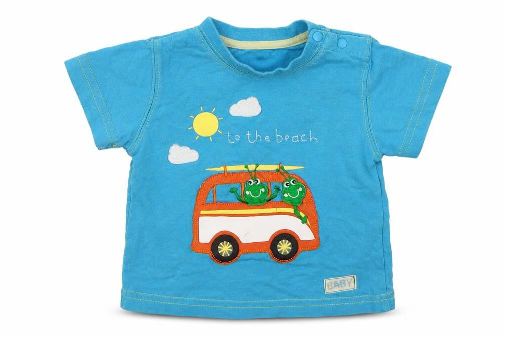 Pumpkin Patch Boys Blue   Basic T-Shirt Size 3-6 Months