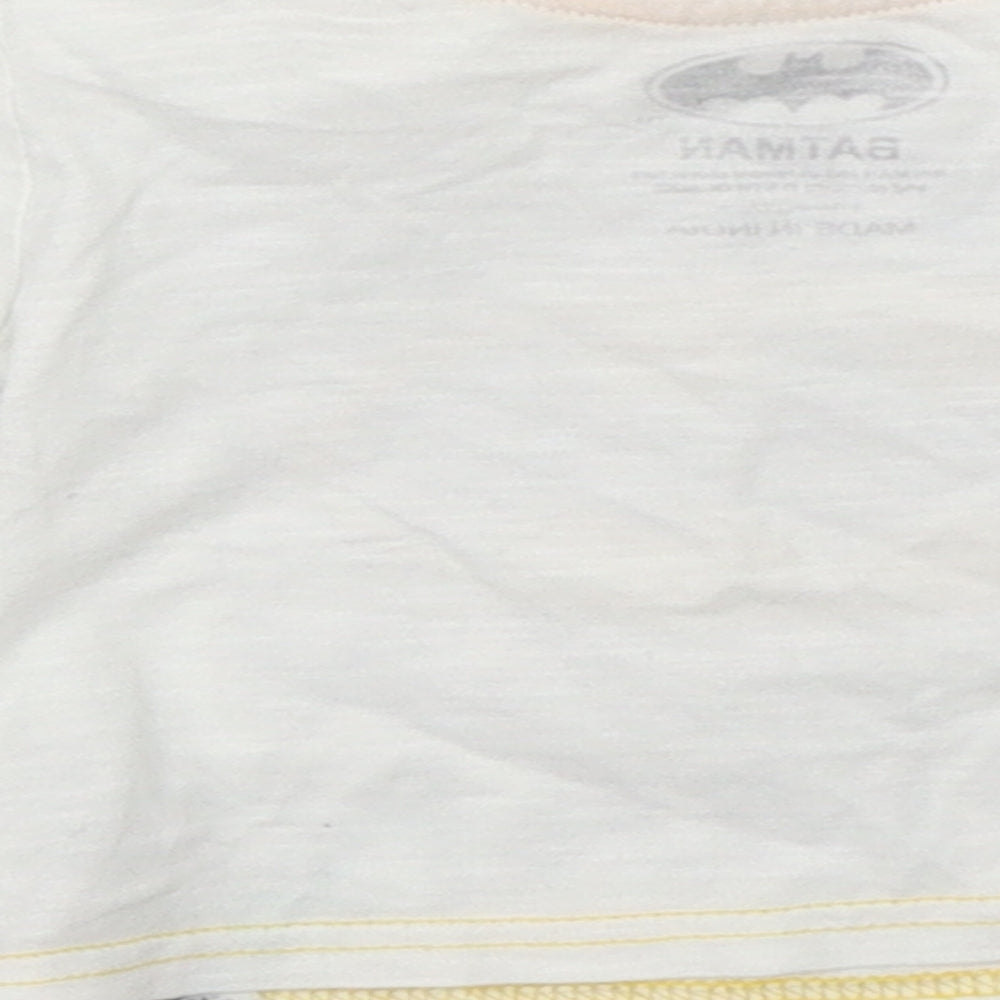 Primark Boys White   Basic T-Shirt Size 0-3 Months  - batman