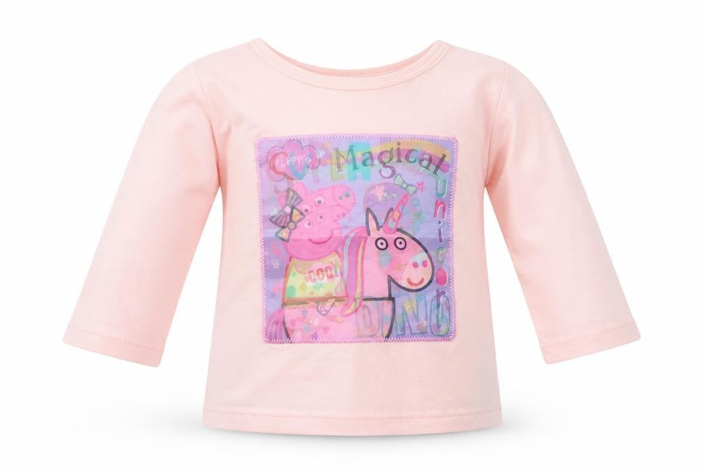 Peppa Pige Girls Pink   Basic T-Shirt Size 3-6 Months  - Peppa Pige