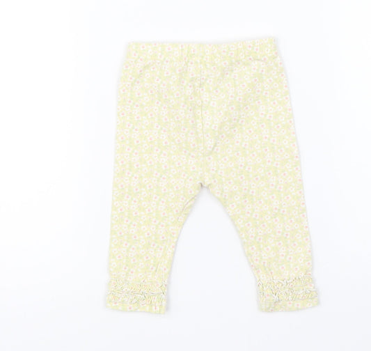 Mini Club Baby Yellow Floral   Pyjama Pants Size 3-6 Months