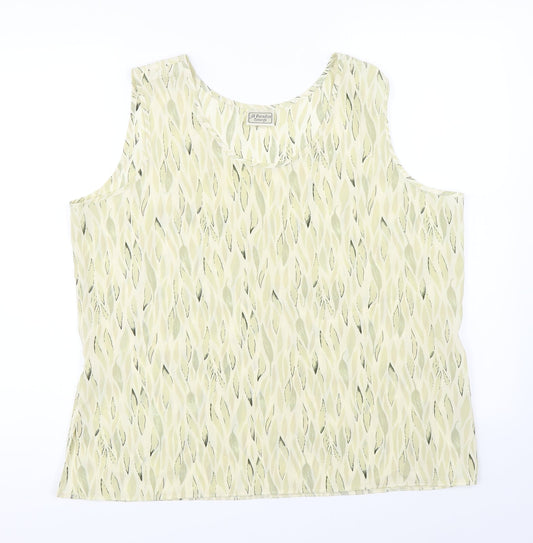 All Paradise Womens Green   Basic Blouse Size 16