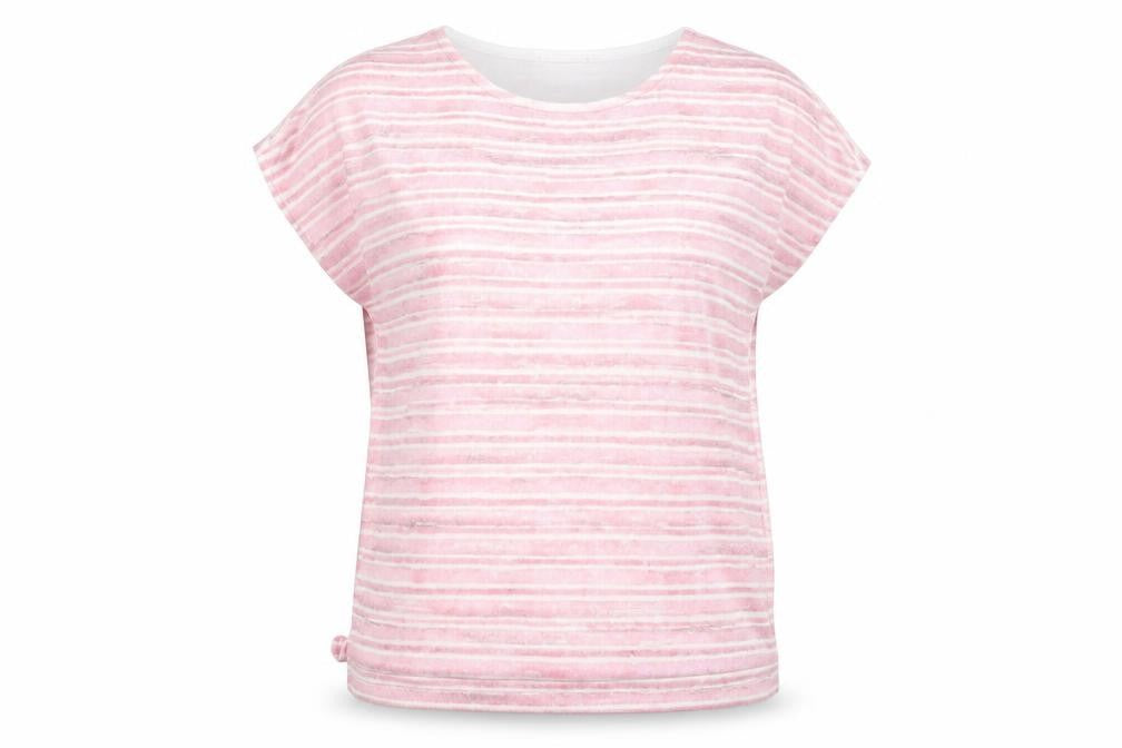 TU Womens Pink Striped  Basic Blouse Size 8