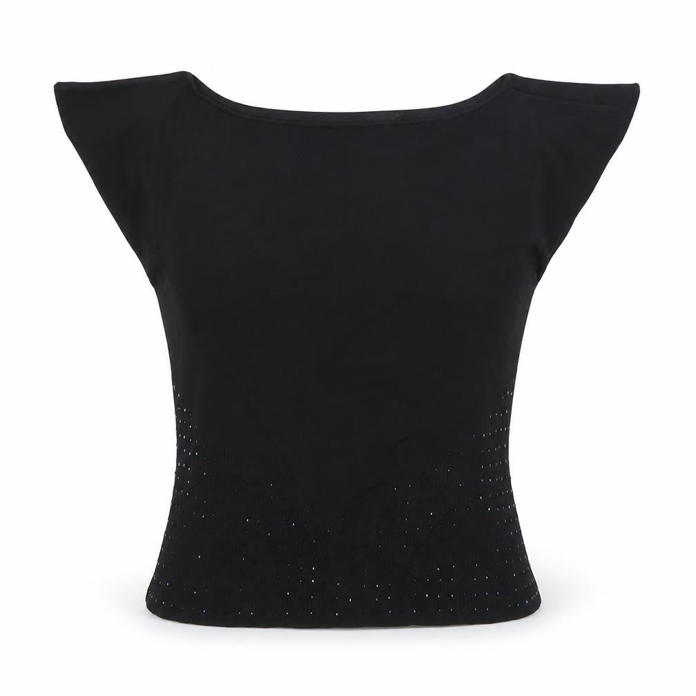Tom Wolfe Womens Black   Basic Blouse Size L