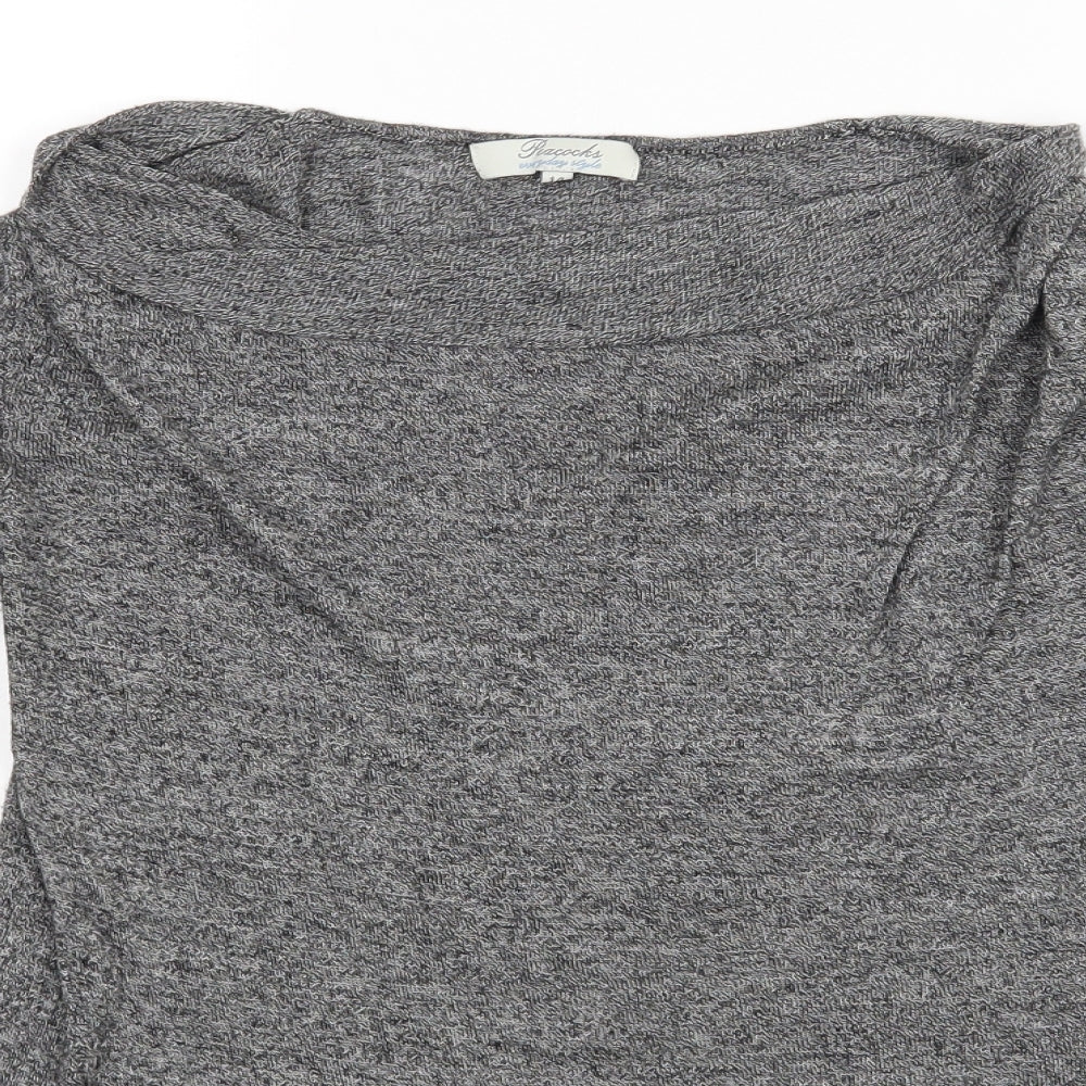 Peakocks Womens Grey   Basic Blouse Size 14