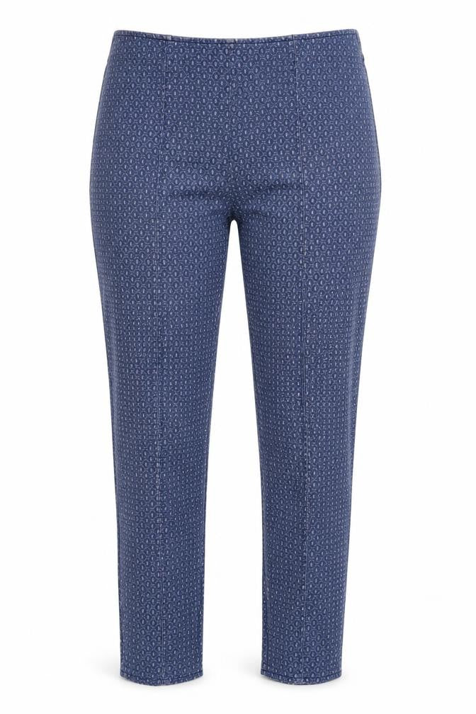 Atmosphere Womens Blue Argyle/Diamond  Capri Trousers Size 10 L28 in