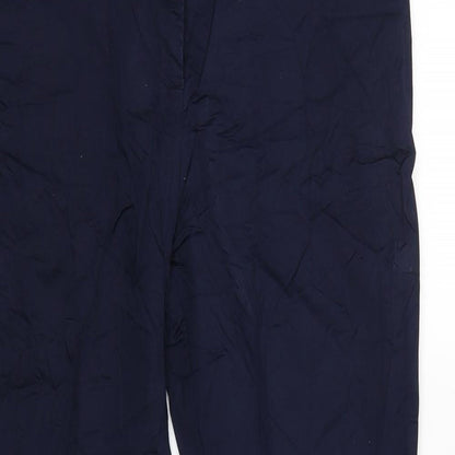 Solar Womens Blue   Windbreaker Trousers Size 38 L25 in