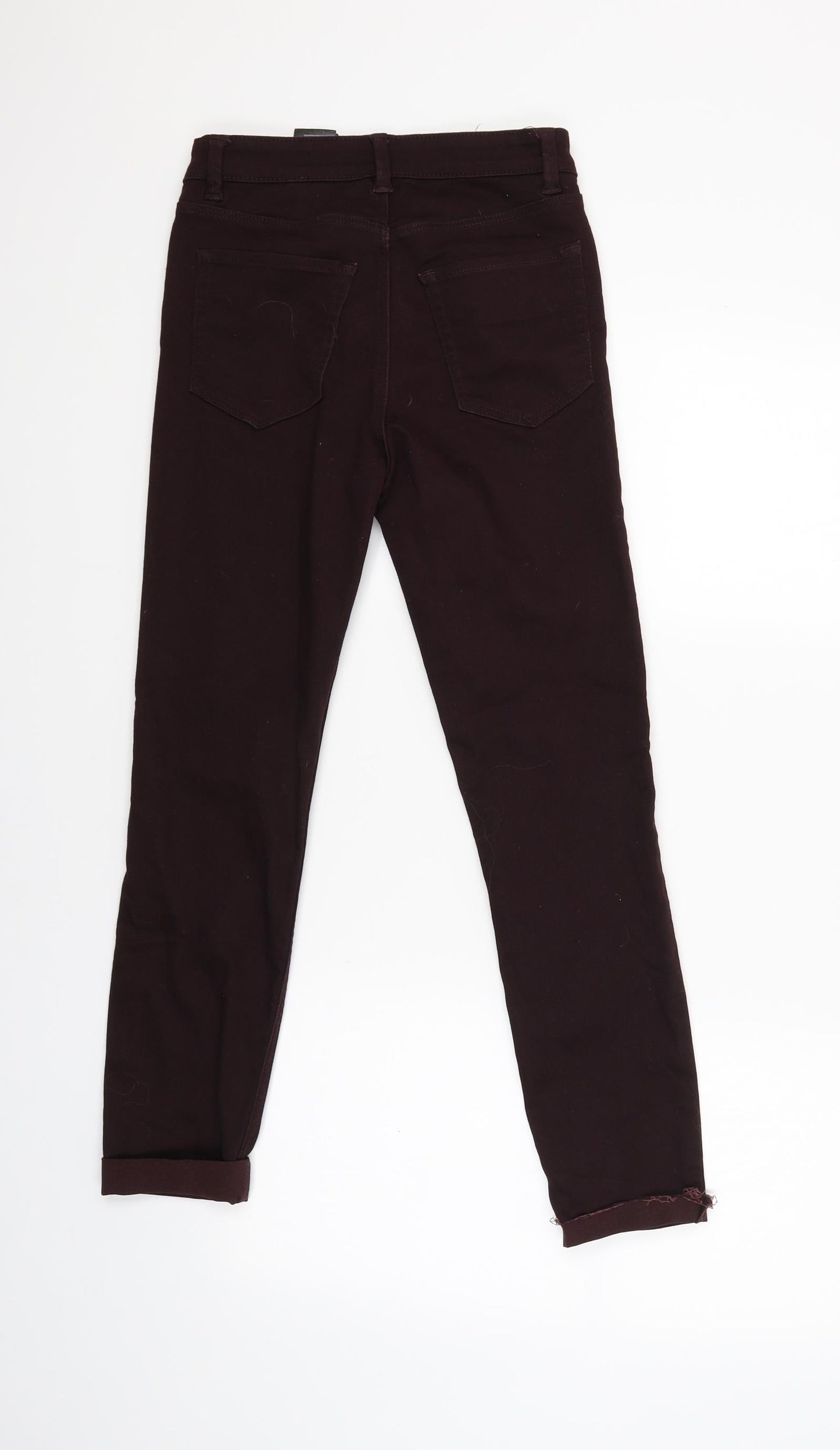 H&M Womens Red   Capri Trousers Size 8 L25 in